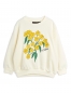 Preview: MINI RODINI Sweatshirt Alpine Flowers - white
